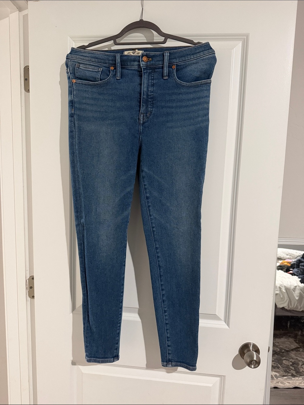 Madewell Skinny Jeans in Medium Blue Wash